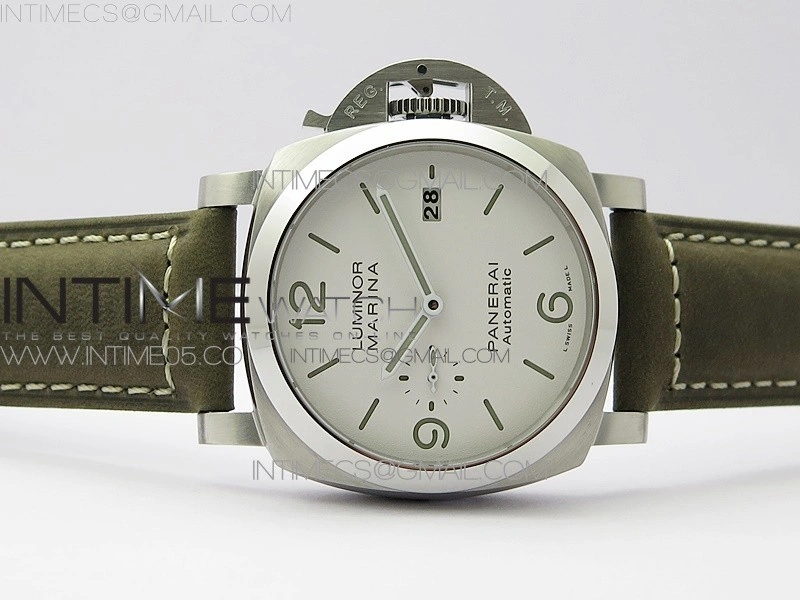 PAM1314 VSF 1:1 Best Edition White Dial on Brown Leather Strap P.9000 Super Clone